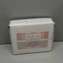 Cottington Lane Premium Quality 100% Egyptian Cotton 4 Piece Queen Size Bed Sheet Set Fits 12 inch Deep Pocket Mattress, Naturally Cool, Soft & Durable Luxury Bedding, White Solid