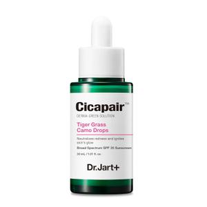 Dr.Jart+ Cicapair Tiger Grass Camo Drops Tinted Face Serum SPF 35 with Centella Asiatica | cc cream | Korean Skin Care, 1.01 Fl Oz
