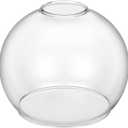 Thick Clear Glass Globe Lampshade, 1.89" Fitter Replacement Shade for Wall Sconces, Pendant Lights, Chandeliers, Vanity & Ceiling Fixtures