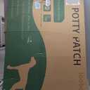 LOOBANI 45x29in Large Dog Litter Box with 2 Artificial Grass Patch + 2 Washable Pee Pads, Quickly Absorbency Portable Patio Potty for Balcony Apartment Use