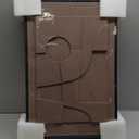 Large 3D Textured Framed Abstract Wall Art for Living Room, 3 Piece Modern Paintings Artwork for Walls, Black White Brown Geometric Sandstone Texture Pictures for Hallway Office Home Decor 24x36 In