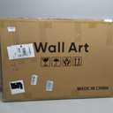Framed Modern Black White Beige Abstract Wall Art, 1 Piece 24x36 In