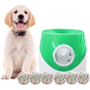 Interactive Dog Toys - Automatic Tennis Ball Launcher for Medium to Large Dogs, Outdoor Exercise & Training, Perfect Home Dog Toy 3 Ball (Greens, Large)