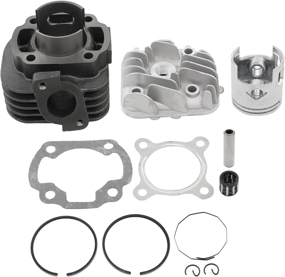 70cc 2-Stroke 47mm Big Bore Cylinder Piston Kit for Yamaha Jog 50 1991-2001, Vino 50 2001-2005, Vino Classic 50 YJ50RA 2002-2005, Zuma 50 YW50 2002-2011
