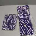 Lularoe Tall Curvy (TC fits Sizes 12-18) Tye Dye Blue Yellow White Buttery Soft Adult Leggings, Pack Of 2