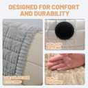 Waterproof Couch Cover for Dogs Washable,Non Slip Fuzzy Durable Couch Covers for 3 Cushion Sofa Pet Friendly Sofa Cover Dog Thick Soft Slipcovers Protector Couches Mat Bed (Light Grey, 27.6" x 59.06")