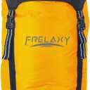Frelaxy Compression Sack, 40% More Storage! 11L/18L/30L/45L/52L Compression Stuff Sack, Water-Resistant & Ultralight Sleeping Bag Stuff Sack - Space Saving Gear for Camping, Hiking (Large, Orange)