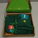 cshare Christmas Advent Calendars with Pockets, Christmas Tree Hanging Advent Calendar Reusable, Empty to Fill Farbic 24 Days Countdown Christmas Decorations