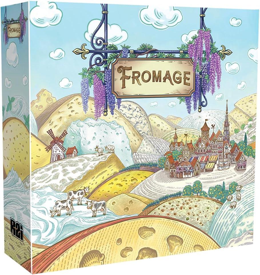 R2i Games Fromage Board Game - French Cheesemaking Strategy Game, Worker-Placement, Resource Management, Family Fun for Kids & Adults, Ages 14+, 1-4 Players, 30 Minute Playtime