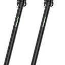 Set of 2 Speaker Poles for Subwoofer 34"-52" Height Adjustable Fits M20 Threaded Mount and 35mm Mount, Speaker Extender with M20 to 35mm Adapter