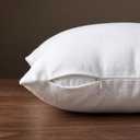 Solino Home 100% Pure Linen Decor Pillow Cover White, Montauk 20 x 20 in | Cushion Sham a soft cushion cover for sofas, beds, benches and reading nooks | textured handwoven linen | OEKO-TEX Certified