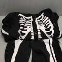 Kofero Skeleton Costume Women Adult Halloween Costume Plus Size Cozy Jumpsuit Pajamas Onesie for Girl Cosplay Party.XL