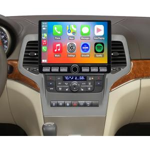 4G LTE QLED Radio for Jeep Grand Cherokee 2011 2012 2013 Upgrade,8-Core CPU Touch Screen Stereo,Wireless CarPlay & Android Auto,Support OEM SWC and Free Camera