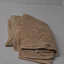 REDKISS 6-Piece Bath Towel Set - 2 Washcloths, 2 Hand Towels, 2 Bath Towels | Ultra-Fiber Coral Fleece, Super Absorbent, No Lint & No Fading | Perfect for Bathroom, Spa, Gym | Family & Adults-Camel