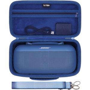 LTGEM Case Compatible with Bose SoundLink Max Portable Bluetooth Speakers with Shoulder Strap, Blue(Case Only)