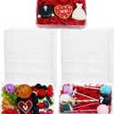 24PCS 7x4.3x1.5 Inch Plastic Clear Cookie Boxes with Window Chocolate Truffle Boxes Orec Boxes Pastry Bakery Boxes Dount Boxes Browine Soap Treat Boxes for Party Favors Wedding Christmas Valentine's (7"X4.3"X1.5")