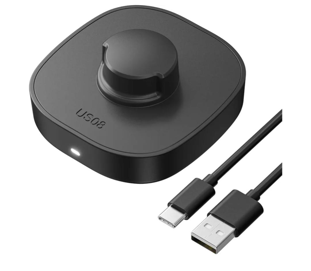 Compatible with O-ra Gen3 Charger Size 8, Fast and Safe Charging Dock with USB-C Cable, Travel-Friendly Design for Smart Ring (Black)