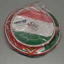 Grencian 96Pcs Mexico Flag Birthday Party Supplies Mexican Flag Party Plates Nappkins Forks for Mexican Birthday Party Mexican Independence Day Decorations, Serves 24
