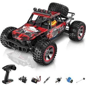 1/10 Scale Fast RC Cars, 48KM/H 4WD Off-Road High Speed Remote Control Trucks for Adults and Kids Boys, All Terrain Truck Toys Gifts