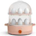 bella Electric Egg Cooker, 14 Eggs Capacity Tray, Double Stack, for Poached, Scrambled, Hard, Medium & Soft Boiled Eggs, Omelets and Steamed Dumplings, Auto Shutoff, 360 Watt, Blossom
