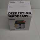 Chefman Fry Guy, The Most Compact & Convenient To Deep Fry Comfort Food, Restaurant-Style Basket With A 1.6-Quart Capacity, Easy-View Window & Adjustable Temp Control, Stainless - 1.5 Liter (Stainless - 1.5 Liter)