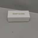 Jacuate Bluetooth Audio Smart Glasses for Women Men,Blue Light Blocking Bluetooth Glasses with Open Ear Speaker,Voice Control, Hands-Free Calls & Built-in Microphone for iPhone Android Music/Work (Transparent)