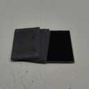 Twine Square Slate Coasters, Modern Square Coasters, Slate with Velvet Backing, Protect Tables and Surfaces, Black, Set of 4
