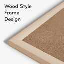 U Brands Cork Bulletin Board, 18" x 24" Inches, Light Birch Wood Frame (265U00-01)