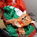 Lighted Inflatable Rocking Reindeer and Santa Outdoor Christmas Decoration - 4.75'