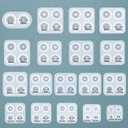 WANDIC Doll Eyes Molds, 18 Pieces Different Size of Eyeball Dome Silicone Molds Eyeball Casting Mold Pupil Eye Clear Silicone Mold for DIY Craft