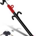 Tevlaphee Car Steering Wheel Lock Great Deterrent Adjustable Car Lock Steering Wheel Anti Theft Car Device for Vehicles,Trucks,Vans,SUVs (Black)