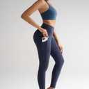 RUNNING GIRL Leggings with Pockets for Women,High Waist Athletic Yoga Pants with Tummy Control Buttery Soft (L)