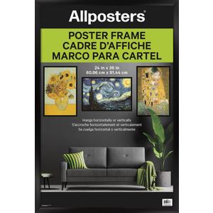 Trends International Poster Frame, 24" x 36", Black