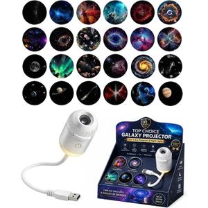 Galaxy Projector Star Sunset Lamp Space Night Light for Bedroom Aurora Planetarium De Galaxias para Habitación Mini USB Starry Sky Astronaut Fantasy Ceiling Wall LED Moon Nightlights Decor