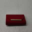 TrendsBlue Elegant Solid Color Velvet Clutch Evening Bag Handbag - Diff Colors (Red)