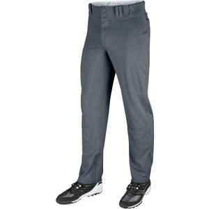 CHAMPRO Boys Open-Bottom Loose-Fit Baseball Pant with Adjustable Inseam and Reinforced Sliding Area (X-Large, Graphite)