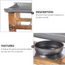 Cabilock Non-Stick Barbecue Tray 11.81X5.51X3.93In Portable Japanese Style Grill Pan for Indoor Outdoor Multifunctional Use Easy Clean