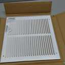 12x12 Return Air Vent Cover for 12 x 12 Inch Duct Opening,12x12 Air Return Grille for Wall or Ceiling,Solid Steel HVAC AC Cold Air Return Vent Cover Without Filter Housing,Outer Size:13.75"X13.75"