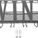 Southern Homewares Wine Bottle Rack & Glass Holder  Shabby Chic Vintage Decor for Kitchen or Bar, Wine Display Shelf, SH-10228