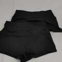 NexiEpoch 2 Pack Biker Shorts for Women - 3" Booty Volleyball High Waisted Black Spandex Shorts for Yoga Dance Workout (Small-Medium)