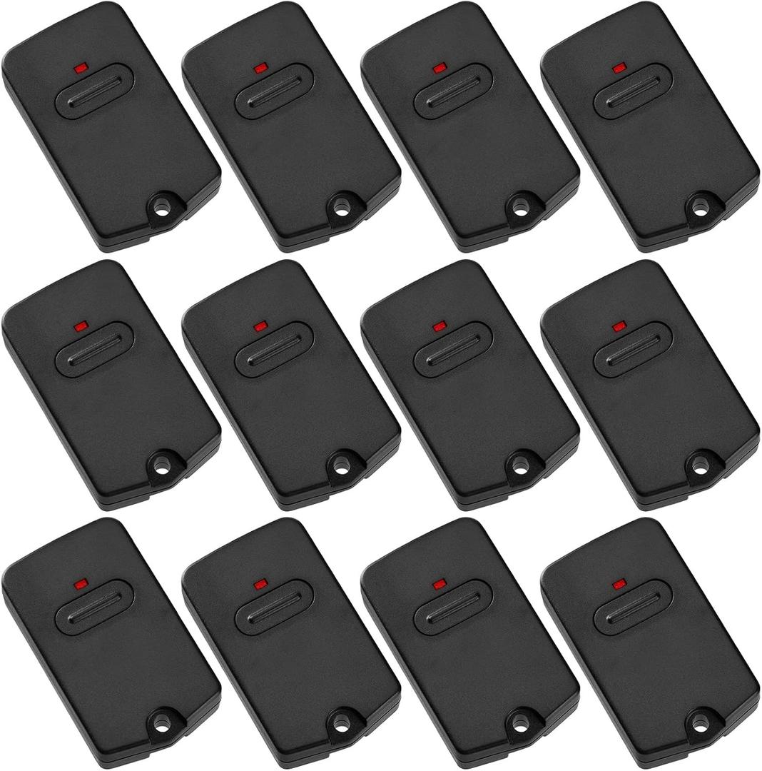 Kingdder 12 Pcs Gate Opener Remote Compatible with Mighty Mule RB741 Gate Control Remote Works Compatible with GTO RB741/FM135 Transmitter Control Single Button Garage Door Controller Replacement