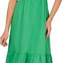 Adrianna Papell Ruffle Front Maxi Dress, Size 12