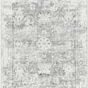 Lahome Vintage Floral Entryway Rug, 2x3 Kitchen Rugs Non-Slip Washable Indoor Door Mat Entrance,Ultra-Thin Soft Front Door Mat for Bathroom Small Throw Carpet for Bedroom(2x3ft,Grey)