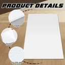 Wonderjune 2 Pcs 1/8" White Acrylic Sheet 24" x 48" Plastic Sheet Impact and Weather Resistant for DIY, Arts, Crafts, Window Replacement