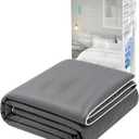 Cooling Comforter, Cold Tech Fabric Cooling Blankets for Hot Sleepers and Night Sweats, Q-Max>0.45 Soft Breathable Reversible Lightweight Silky Smooth Summer Comforter, Gray, 106"x90", King