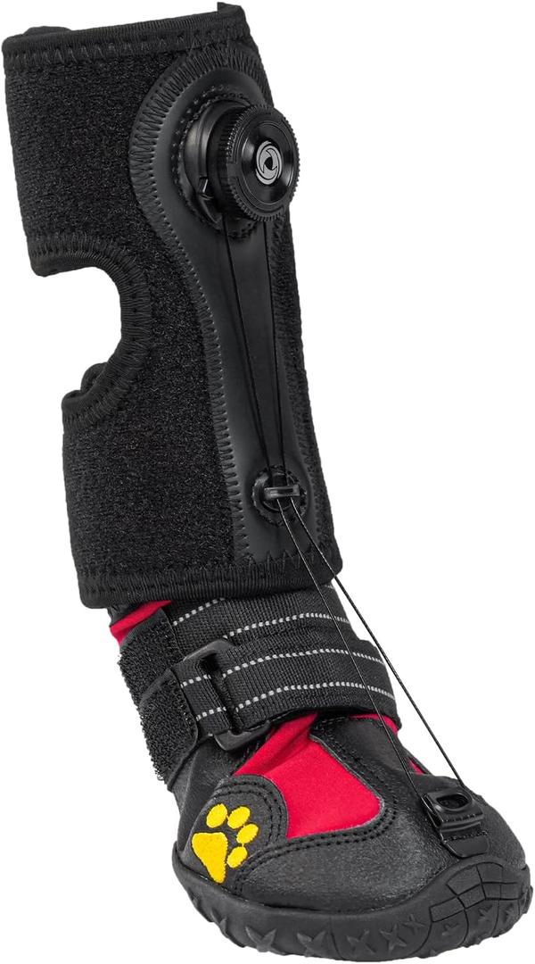 Drop Foot Brace with Reel(No Knuckling Boot Brace) for Dog - Corrective Dog Shoes to Safely Lift Toes for Foot Issues, Arthritis, and improving Walking gait in Dogs, Patent Pending (XS)