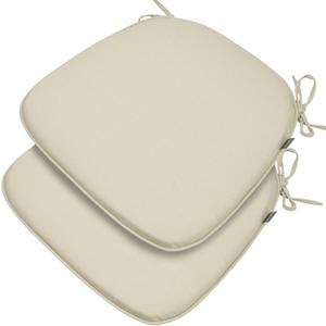 Outdoor Chair Cushions Set of 2,Patio Seat Cushion 17"x16"x2",U-Shaped Dining Chair Cushion 17 by 16 Inch,Water Resistant,Fade-Resistant Chair Pads for Kitchen Garden Furniture