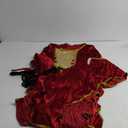 Spooktacular Creations Renaissance Costume Women, Velvet Medieval Dress for Women, Irish Renaissance Dress for Halloween (Size Medium, Red)