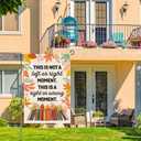 This Is Not A Left Or Right Garden Flag, Double Sided Home Decor Yard Outdoor Indoor Autumn Decor Banner, Fall Liberal Yard Gifts for Family Friend, Resistance Garden Flag for Women Man (Beige01)