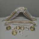 Brushed Nickel Angled Grab Bar 16 Inch, Zepolu Stainless Steel L-Shaped Safety Grab Rail, Bathroom Mobility Aid Handrail, Wall Mounted Balance Support Assist Shower Handle for Senior Elderly Handicap